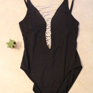 Bleu Slimming Plunge Front One-Piece